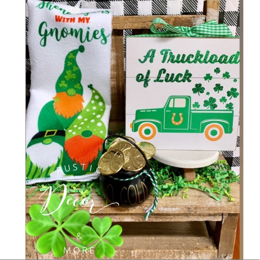 ☘️ Saint Patrick's Truckload of luck Shamrock  Sign